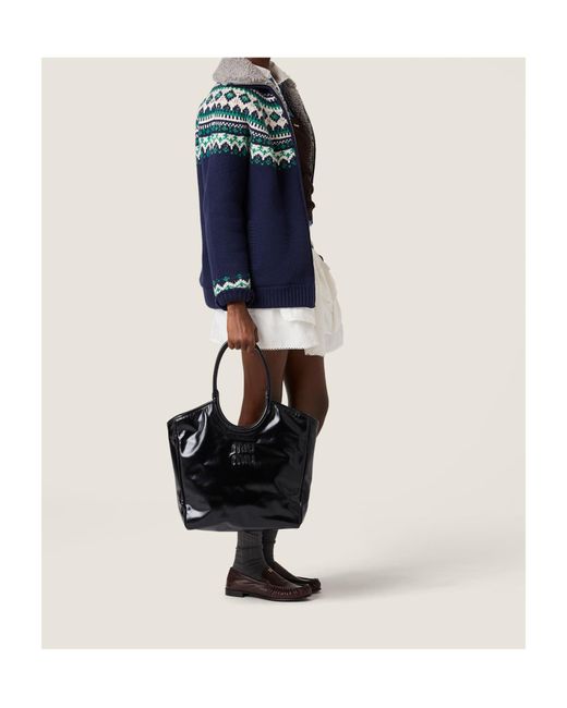 Miu Miu Black Ivy Leather Bag