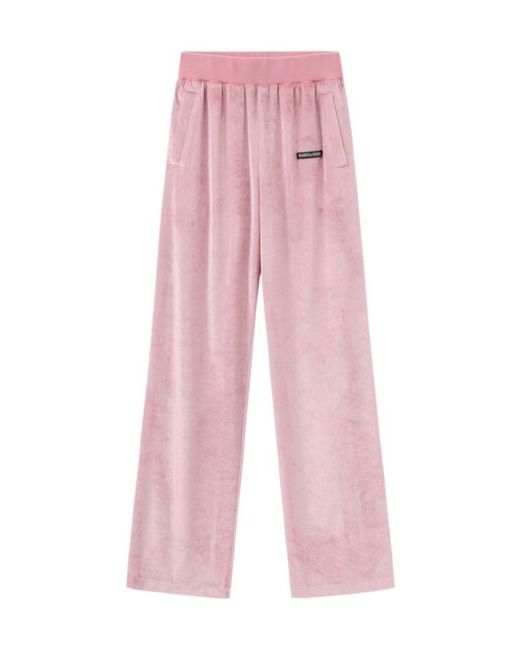 Marissa Chiara Pink Elastic Waist Casual Pants