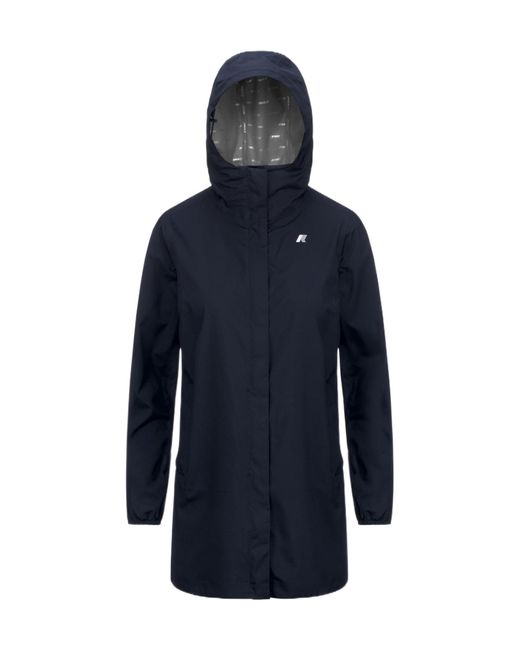K-Way Blue Sophie Stretch Dot Jacket