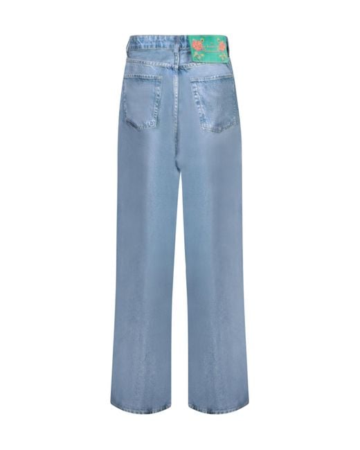 Pierre Louis Mascia Blue Belt Loop Jeans for men