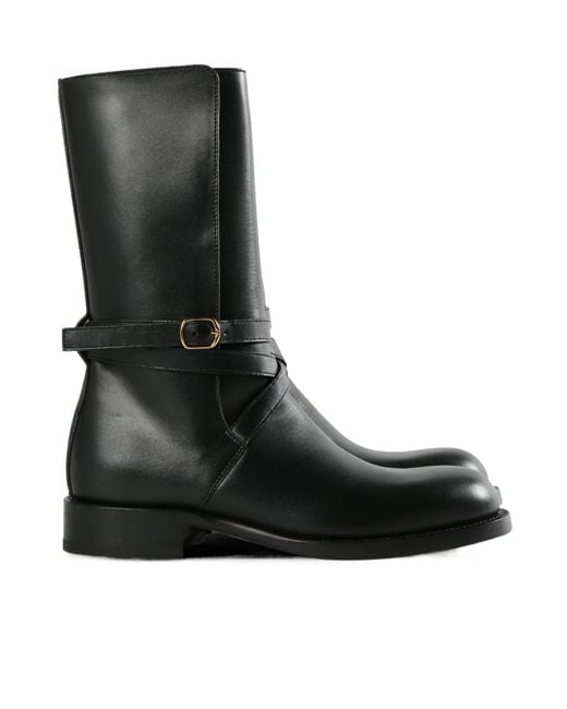 The Row Black Jodhpur Boots
