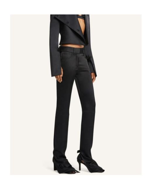 Courreges Black Courrèges Satin Bootcut Pants
