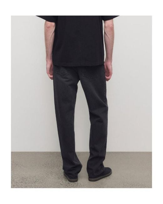 The Row Black Tarino Straight Leg Jeans for men