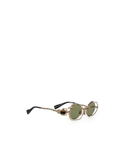 Kuboraum Green Geometric Sunglasses for men