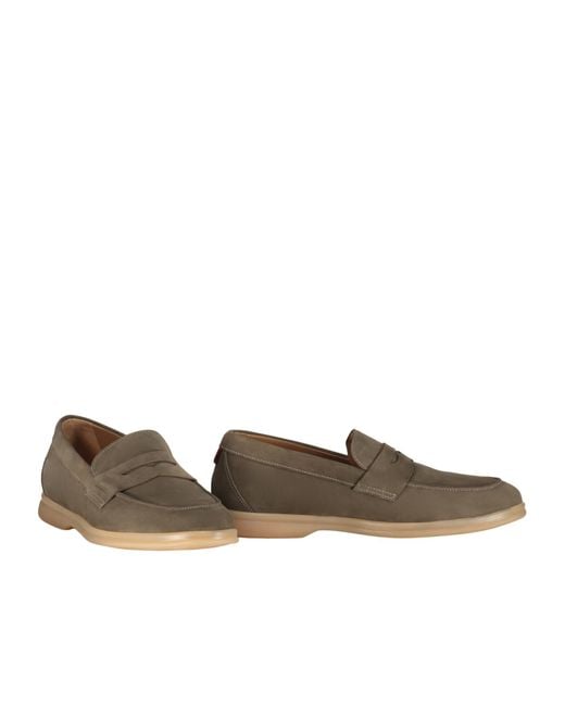 Bally Brown Round-Toe Loafers for men