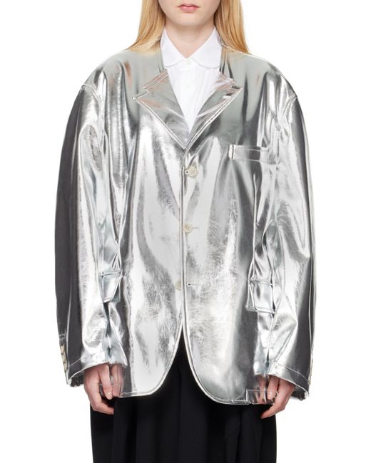Comme des Garçons Gray Single-Breasted Casual Jacket