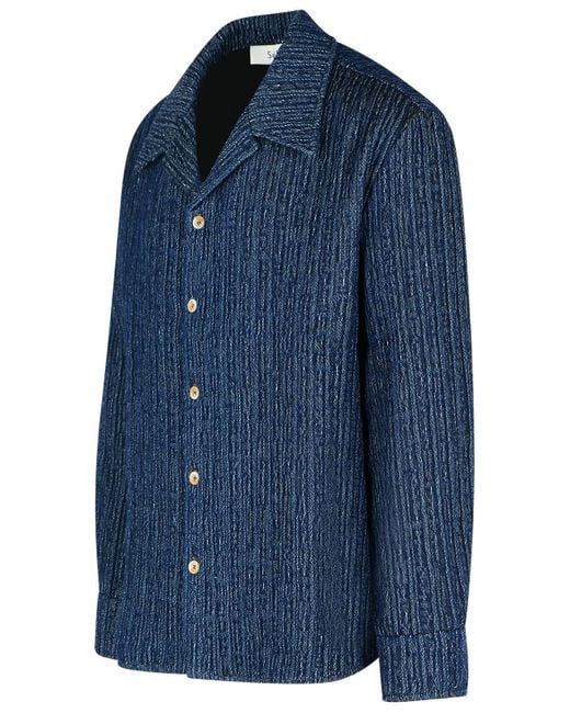 Séfr Blue Long Sleeve Shirt for men