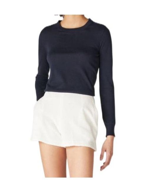 Loro Piana Blue Neo Piuma Crewneck Knitted Jumper