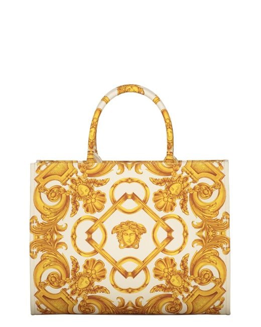 Versace Metallic Medusa Barocco Top Handle Bag