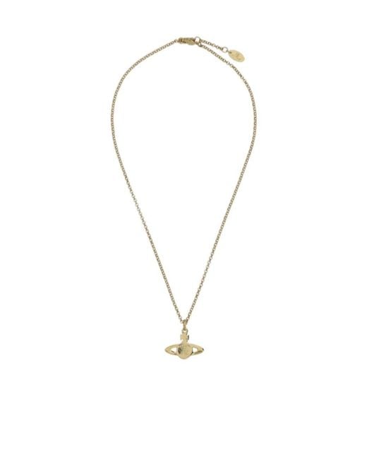 Vivienne Westwood White Orb Pendant Embellished Necklace