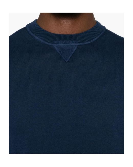 Eleventy Blue Fine-Knit Cotton T-Shirt for men