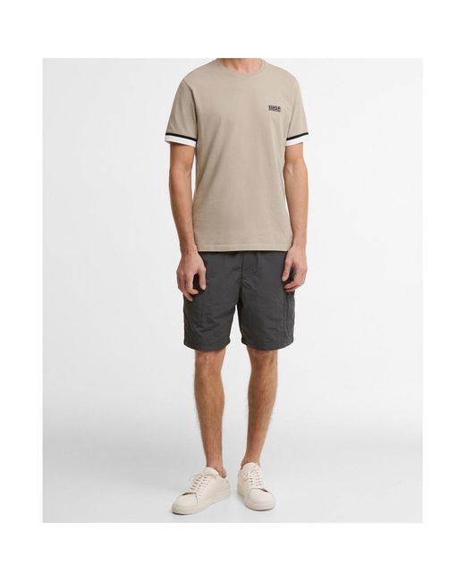 Barbour Gray Evan Short-Sleeved T-Shirt for men