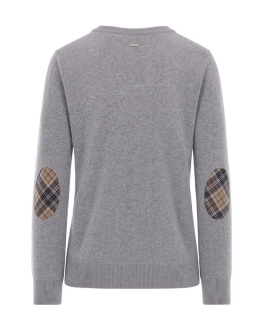 Barbour Gray Long-Sleeve Knit Cardigan