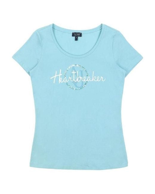 Armani Jeans Blue Item O-Neck Short-Sleeved T-Shirt