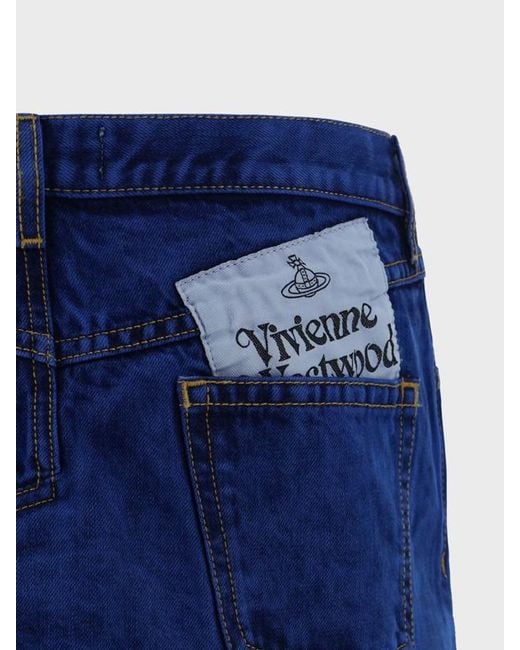 Vivienne Westwood Blue Foam Mini Denim Skirt