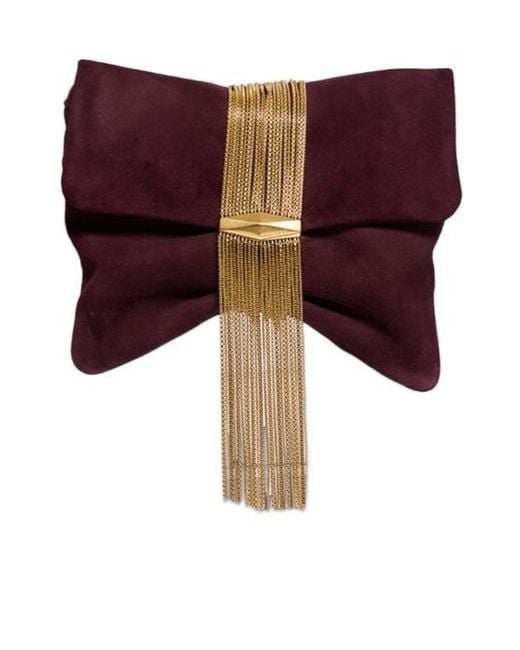 Jimmy Choo Brown Mini Suede Shoulder Bag