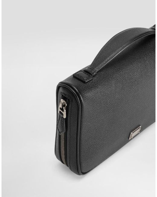 Dolce & Gabbana Black Sicily Clutch Bag for men