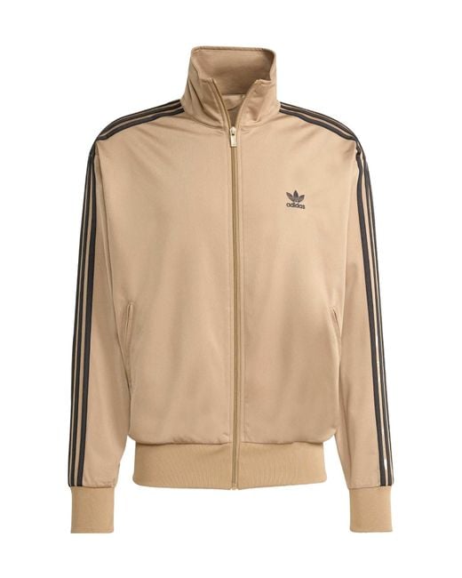 Adidas Originals Natural Standcollar Fullzip Track Jacket for men