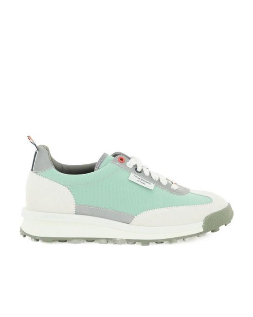 Thom Browne Green Tech Runner Low-Top Sneakers