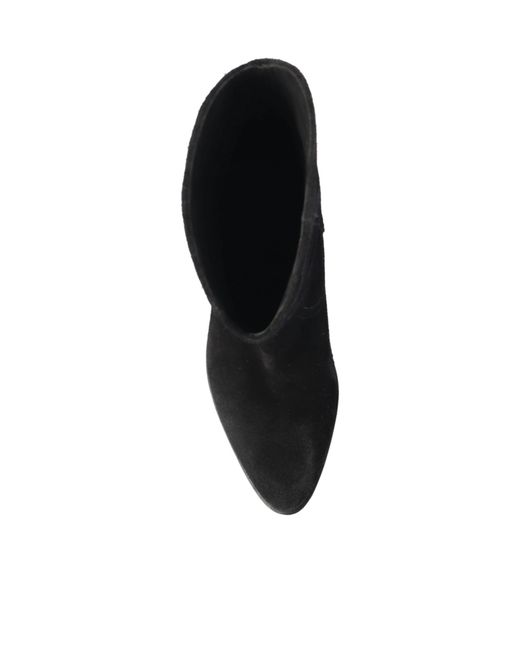 Isabel Marant Black Block-Heel Cowboy Boots