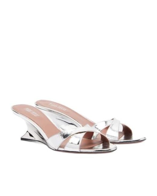 Paris Texas Multicolor Nina 50 Metallic Leather Wedges