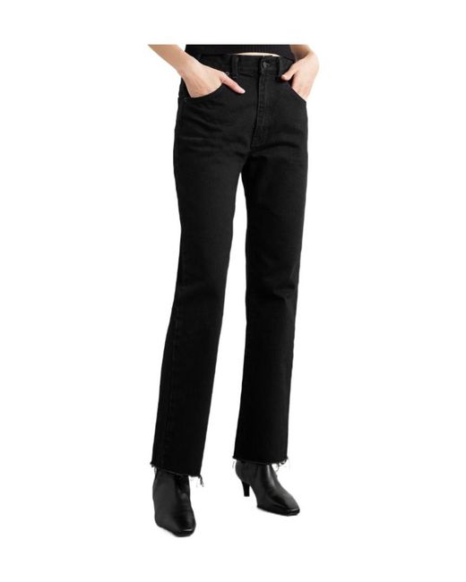 Nili Lotan Black Calla Frayed Jeans