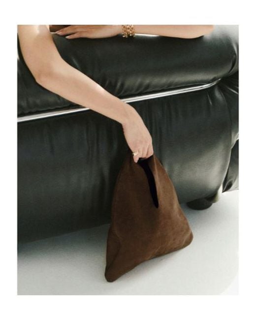 Manebí Brown Manebí Louis Suede Shoulder Bag
