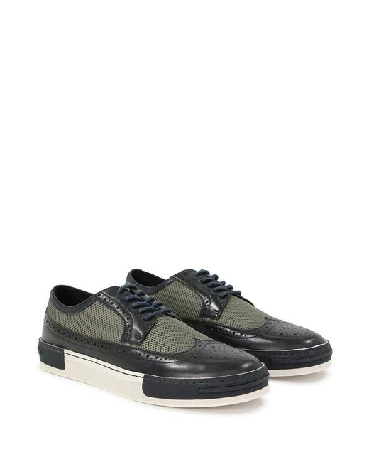 Armani Jeans Black Stitching Detail Casual Sneakers for men