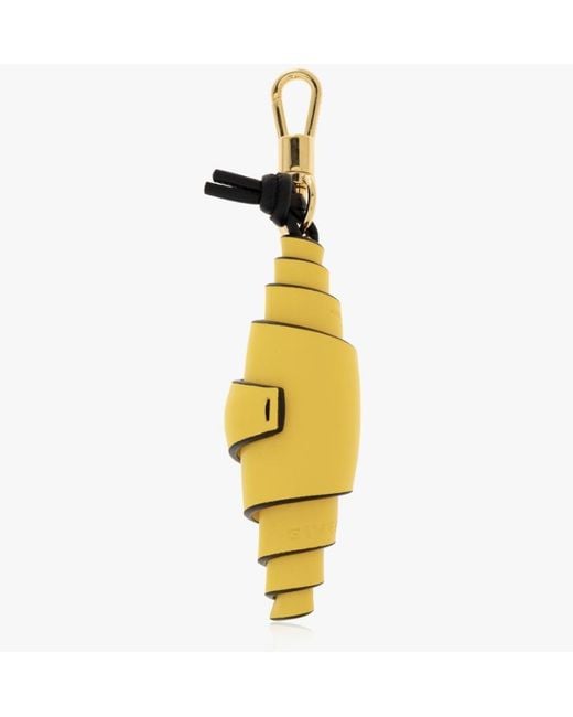 Givenchy Metallic Spiral Leather Keychain