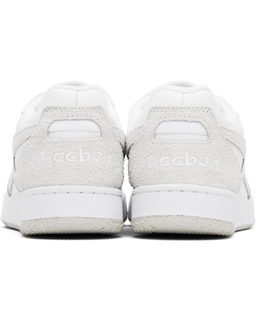 Reebok White Lace-Up Low-Top Sneakers for men