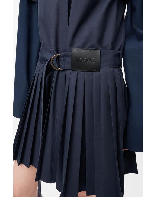 Loewe Blue Pleated Dress