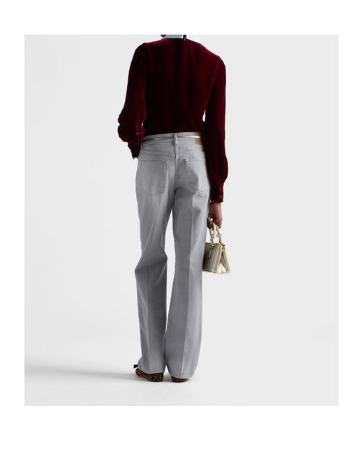 Prada Red Velvet Top