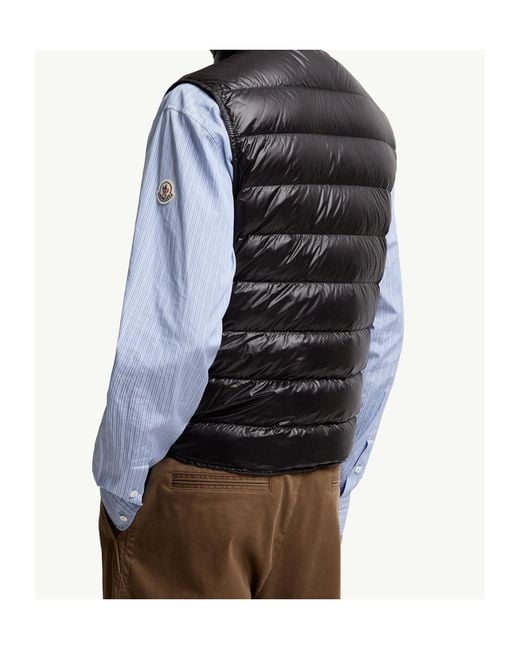 Moncler Black Vests for men