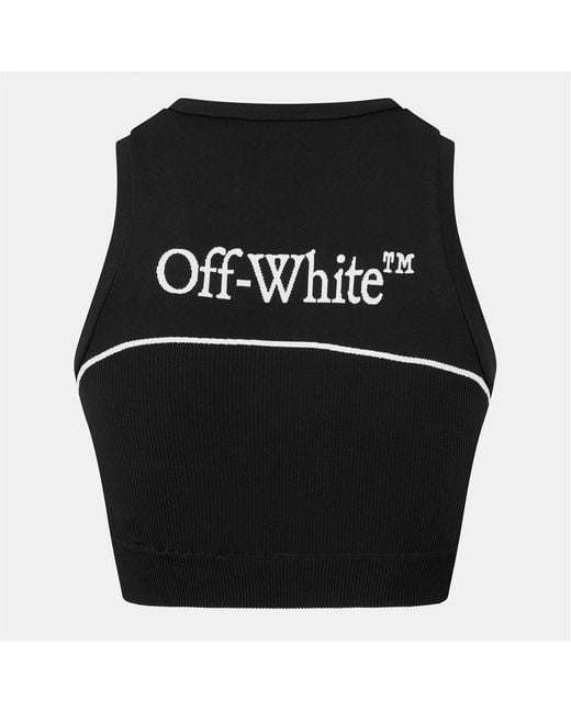 Off-White c/o Virgil Abloh Black Seamless Crop Top
