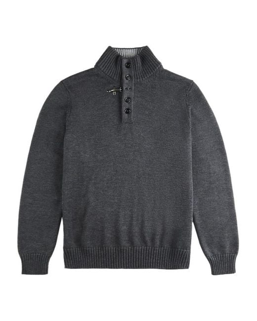 Fay Gray Mock-Neck Wool Jumper for men