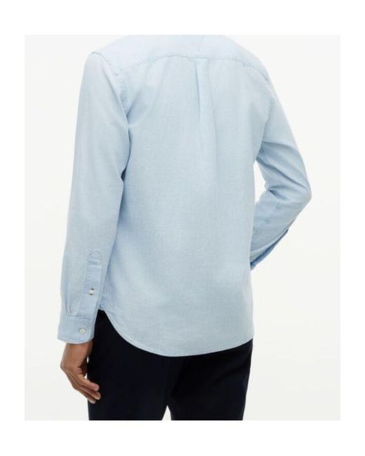 Tommy Hilfiger Blue Button-Down Chest-Pocket Shirt for men