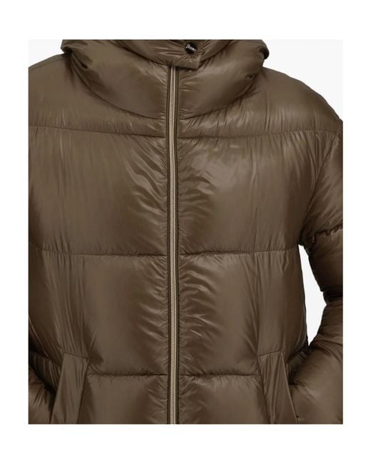 Herno Green Quilted Hooded Down Jacket