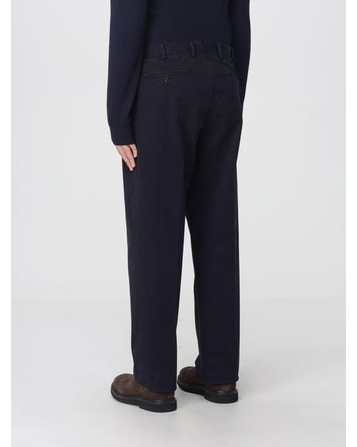 Incotex Black Straight-Leg Casual Trousers for men