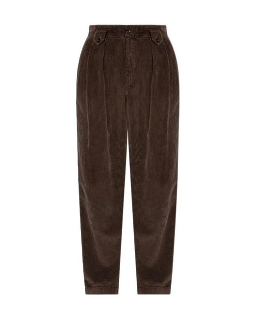 Dolce & Gabbana Brown Straight Trousers for men