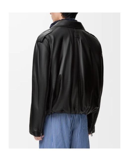Loewe Black Zipped Belted Jacket for men
