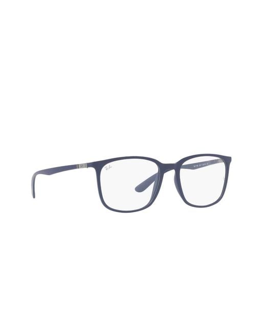 Ray-Ban White Square Frame Glasses for men