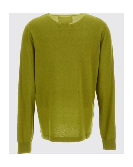 Extreme Cashmere Green Crew Neck Wool Blend Knit Sweater