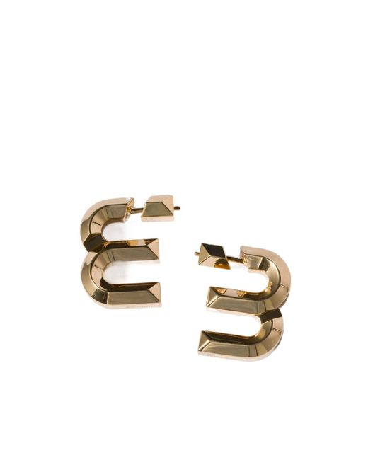 Miu Miu Metallic Metal Earrings
