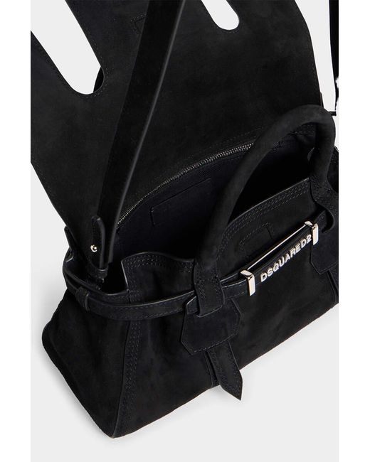DSquared² Black Suede Tote Bag