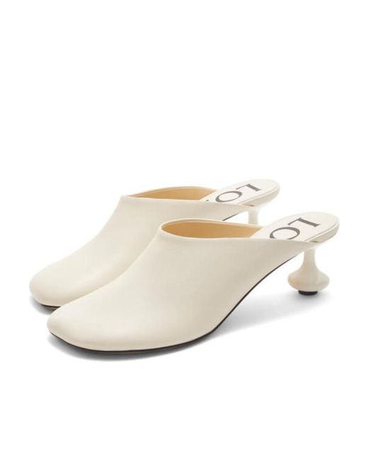 Loewe White Toy Slip-On Mules