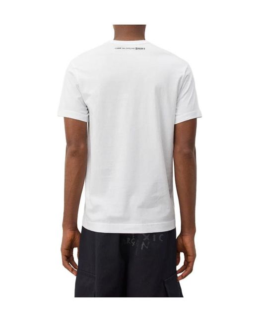 Comme des Garçons White Graphic-Print T-Shirt for men