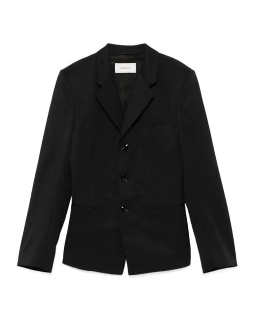 Lemaire Black Tailored Single-Breasted Blazer