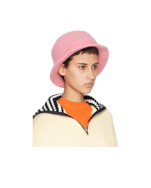 Marni Pink Quilted Fisherman's Hat