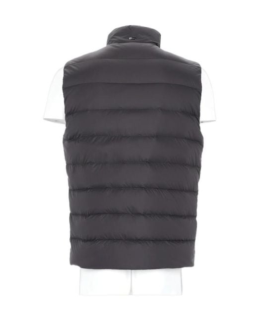 Herno Gray Zippered Vest for men