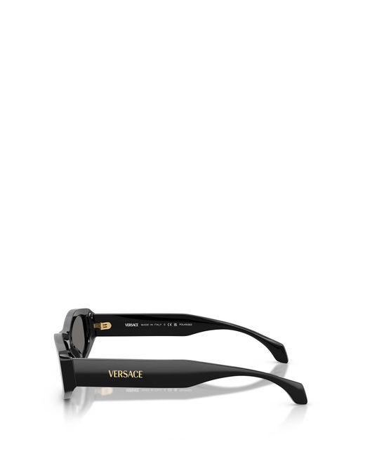 Versace White Eyewear Geometric-Frame Sunglasses